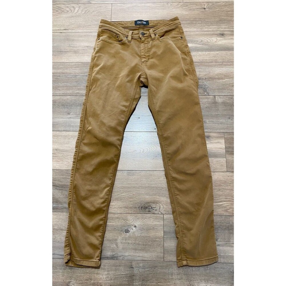 Du/er Duer Jeans Mens Size 30x31 N2X Slim No Sweat Pants Brown Stretch